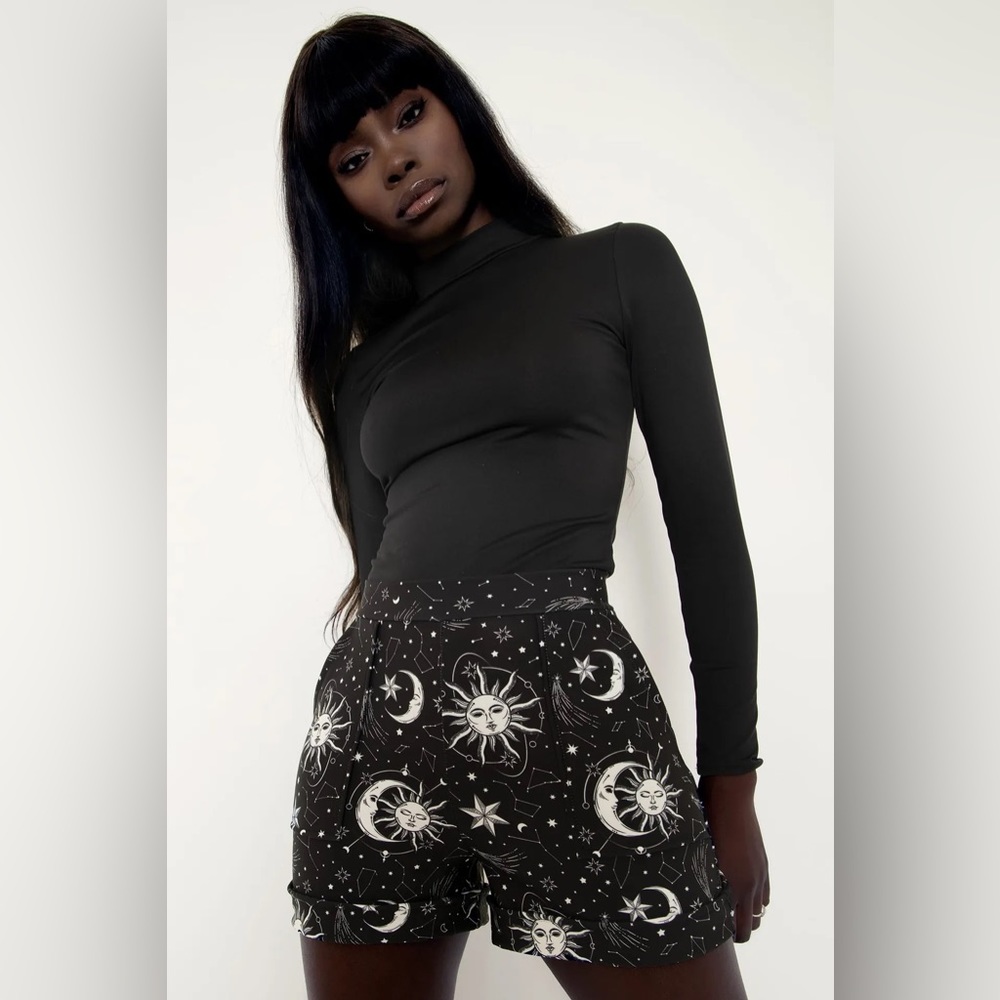 Blackmilk Sun and Moon Cuffed Shorts